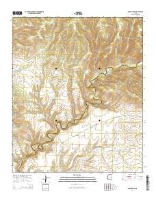 Maverick SW Arizona Current topographic map, 1:24000 scale, 7.5 X 7.5 Minute, Year 2014