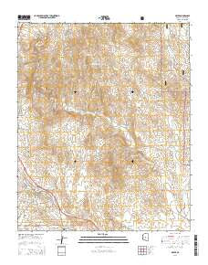 Mayer Arizona Current topographic map, 1:24000 scale, 7.5 X 7.5 Minute, Year 2014