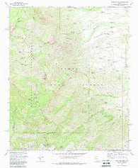 Mazatzal Peak Arizona Historical topographic map, 1:24000 scale, 7.5 X 7.5 Minute, Year 1972