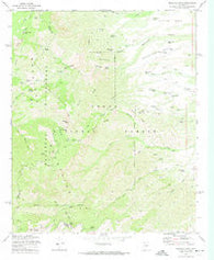 Mazatzal Peak Arizona Historical topographic map, 1:24000 scale, 7.5 X 7.5 Minute, Year 1972