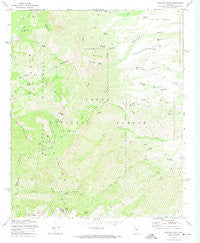 Mazatzal Peak Arizona Historical topographic map, 1:24000 scale, 7.5 X 7.5 Minute, Year 1972