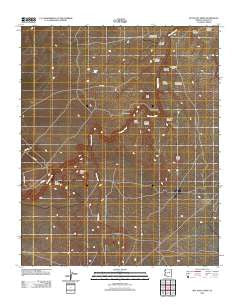 McCauley Sinks Arizona Historical topographic map, 1:24000 scale, 7.5 X 7.5 Minute, Year 2011