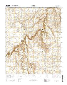McCauley Sinks Arizona Current topographic map, 1:24000 scale, 7.5 X 7.5 Minute, Year 2014