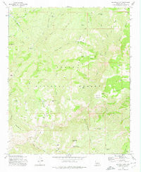 McDonald Mtn Arizona Historical topographic map, 1:24000 scale, 7.5 X 7.5 Minute, Year 1973
