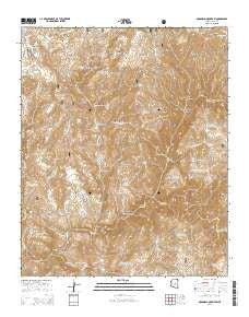 McDonald Mountain Arizona Current topographic map, 1:24000 scale, 7.5 X 7.5 Minute, Year 2014