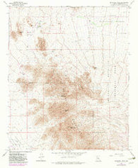 McDowell Peak Arizona Historical topographic map, 1:24000 scale, 7.5 X 7.5 Minute, Year 1965