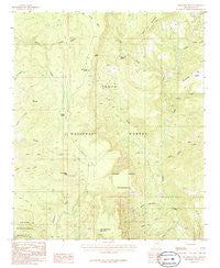 McFadden Peak Arizona Historical topographic map, 1:24000 scale, 7.5 X 7.5 Minute, Year 1986