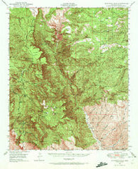 McFadden Peak Arizona Historical topographic map, 1:62500 scale, 15 X 15 Minute, Year 1949