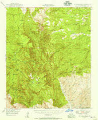 McFadden Peak Arizona Historical topographic map, 1:62500 scale, 15 X 15 Minute, Year 1949