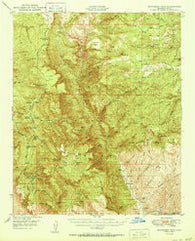 McFadden Peak Arizona Historical topographic map, 1:62500 scale, 15 X 15 Minute, Year 1950