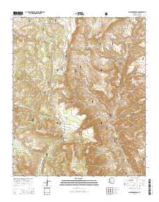 McFadden Peak Arizona Current topographic map, 1:24000 scale, 7.5 X 7.5 Minute, Year 2014