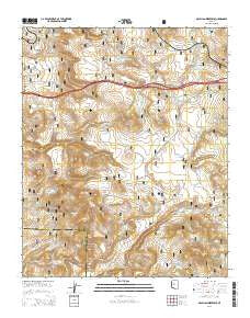 McLellan Reservoir Arizona Current topographic map, 1:24000 scale, 7.5 X 7.5 Minute, Year 2014
