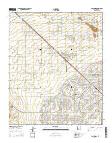 McMicken Dam Arizona Current topographic map, 1:24000 scale, 7.5 X 7.5 Minute, Year 2014