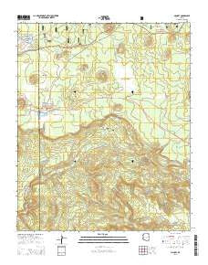 McNary Arizona Current topographic map, 1:24000 scale, 7.5 X 7.5 Minute, Year 2014