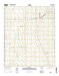 McNeal Arizona Current topographic map, 1:24000 scale, 7.5 X 7.5 Minute, Year 2014