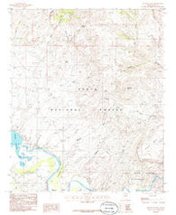 Meddler Wash Arizona Historical topographic map, 1:24000 scale, 7.5 X 7.5 Minute, Year 1986