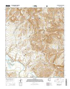 Meddler Wash Arizona Current topographic map, 1:24000 scale, 7.5 X 7.5 Minute, Year 2014