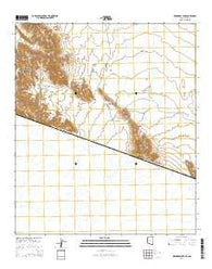 Menagers Lake Arizona Current topographic map, 1:24000 scale, 7.5 X 7.5 Minute, Year 2014