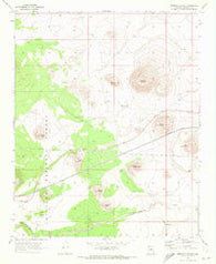 Merriam Crater Arizona Historical topographic map, 1:24000 scale, 7.5 X 7.5 Minute, Year 1969
