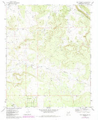Mesa Redonda NW Arizona Historical topographic map, 1:24000 scale, 7.5 X 7.5 Minute, Year 1971