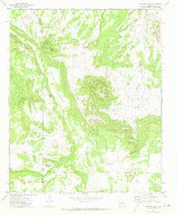 Mesa Redonda Arizona Historical topographic map, 1:24000 scale, 7.5 X 7.5 Minute, Year 1971