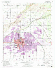 Mesa Arizona Historical topographic map, 1:24000 scale, 7.5 X 7.5 Minute, Year 1972