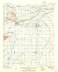 Mesa Arizona Historical topographic map, 1:62500 scale, 15 X 15 Minute, Year 1913