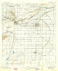 Mesa Arizona Historical topographic map, 1:62500 scale, 15 X 15 Minute, Year 1915
