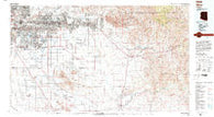 Mesa Arizona Historical topographic map, 1:100000 scale, 30 X 60 Minute, Year 1994