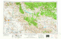 Mesa Arizona Historical topographic map, 1:250000 scale, 1 X 2 Degree, Year 1954