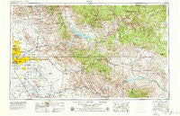 Mesa Arizona Historical topographic map, 1:250000 scale, 1 X 2 Degree, Year 1954