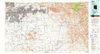 Mesa Arizona Historical topographic map, 1:100000 scale, 30 X 60 Minute, Year 1994