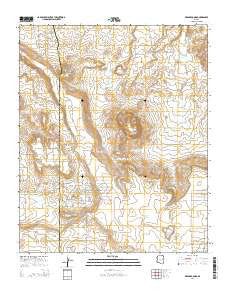 Mesa Redonda Arizona Current topographic map, 1:24000 scale, 7.5 X 7.5 Minute, Year 2014