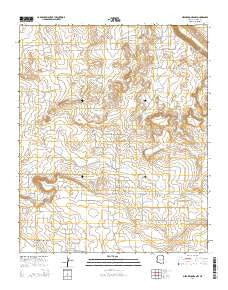 Mesa Redonda NW Arizona Current topographic map, 1:24000 scale, 7.5 X 7.5 Minute, Year 2014