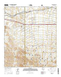 Mescal Arizona Current topographic map, 1:24000 scale, 7.5 X 7.5 Minute, Year 2014