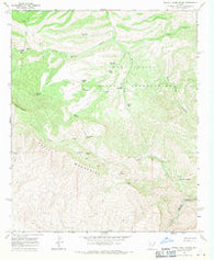 Mescal Warm Spring Arizona Historical topographic map, 1:24000 scale, 7.5 X 7.5 Minute, Year 1968