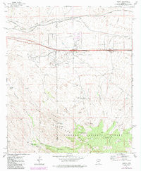 Mescal Arizona Historical topographic map, 1:24000 scale, 7.5 X 7.5 Minute, Year 1973