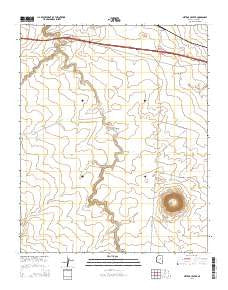 Meteor Crater Arizona Current topographic map, 1:24000 scale, 7.5 X 7.5 Minute, Year 2014