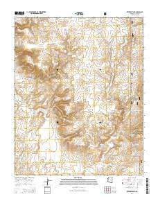 Metzger Tank Arizona Current topographic map, 1:24000 scale, 7.5 X 7.5 Minute, Year 2014
