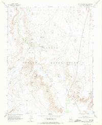 Mexican Water SW Arizona Historical topographic map, 1:24000 scale, 7.5 X 7.5 Minute, Year 1968