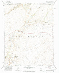Mexican Water Arizona Historical topographic map, 1:24000 scale, 7.5 X 7.5 Minute, Year 1968