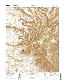 Mexican Cry Mesa Arizona Current topographic map, 1:24000 scale, 7.5 X 7.5 Minute, Year 2014