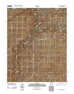 Mexican Water Arizona Historical topographic map, 1:24000 scale, 7.5 X 7.5 Minute, Year 2011