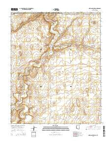 Mexican Water Arizona Current topographic map, 1:24000 scale, 7.5 X 7.5 Minute, Year 2014