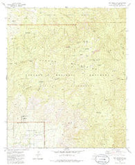 Mica Mountain Arizona Historical topographic map, 1:24000 scale, 7.5 X 7.5 Minute, Year 1981