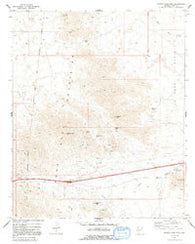 Middle Camp Mtn. Arizona Historical topographic map, 1:24000 scale, 7.5 X 7.5 Minute, Year 1971