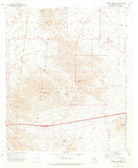 Middle Camp Mtn. Arizona Historical topographic map, 1:24000 scale, 7.5 X 7.5 Minute, Year 1971