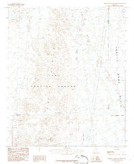 Middle Mountains North Arizona Historical topographic map, 1:24000 scale, 7.5 X 7.5 Minute, Year 1986