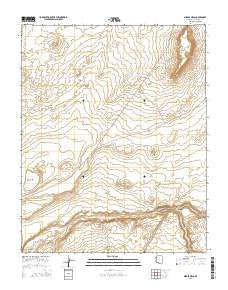 Middle Mesa Arizona Current topographic map, 1:24000 scale, 7.5 X 7.5 Minute, Year 2014