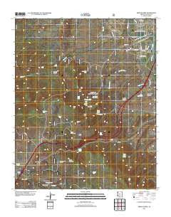 Middle Verde Arizona Historical topographic map, 1:24000 scale, 7.5 X 7.5 Minute, Year 2012